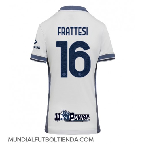 Camiseta Inter Milan Davide Frattesi #16 Segunda Equipación Replica 2024-25 para mujer mangas cortas